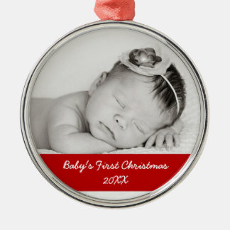 Eerste Kerstmis voor baby Metalen Ornament
