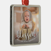 Eerste Kerstmis voor baby Metalen Ornament (Rechts)