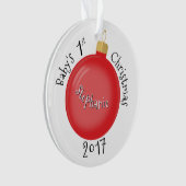Eerste Kerstmis voor baby Ornament (voorkant)
