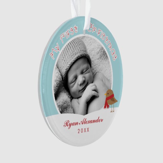 Eerste Kerstmis voor baby Ornament (voorkant)