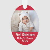 Eerste Kerstmis voor baby Ornament (voorkant)
