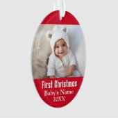 Eerste Kerstmis voor baby Ornament (voorkant)