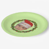 Eerste Kerstmis voor baby Papieren Bordje (Gekanteld)