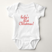 Eerste Kerstmis voor baby Romper (Voorkant)