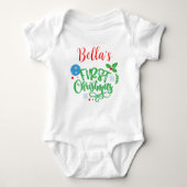 Eerste Kerstmis voor baby Romper (Voorkant)