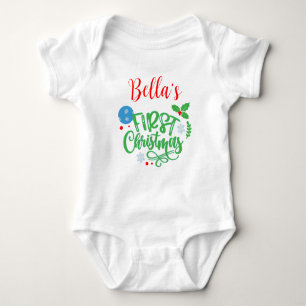 Eerste Kerstmis voor baby Romper