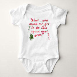 Eerste Kerstmis voor baby Romper