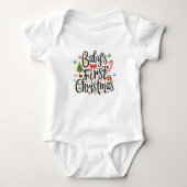 Eerste Kerstmis voor baby Romper (Voorkant)