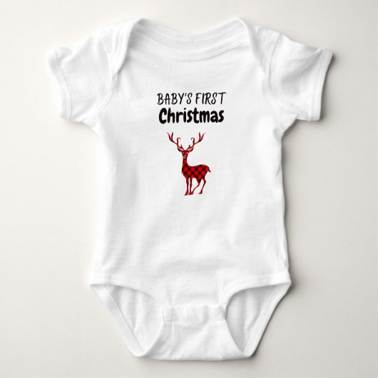 Eerste Kerstmis voor baby Romper (Voorkant)