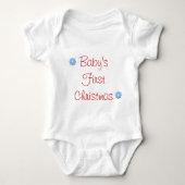 Eerste Kerstmis voor baby Romper (Voorkant)
