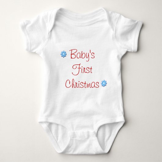Eerste Kerstmis voor baby Romper (Voorkant)