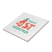 Eerste Kerstmis voor baby Tegeltje (Zijkant)