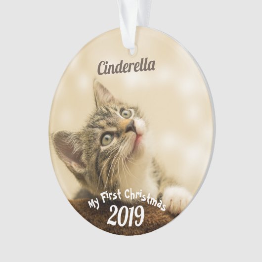 Eerste Kerstmis voor gezelschapsdieren Ornament (voorkant)