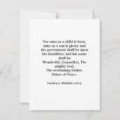 Eerste Kerstmis Wijze Mannen reizen ver Notitiekaartje (Achterkant)