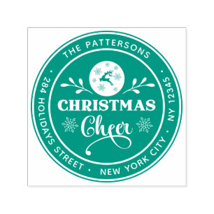 Eerste kerstmis winterrecuperatie  zelfinktende stempel
