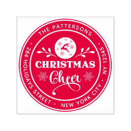 Eerste kerstmis winterrecuperatie zelfinktende stempel