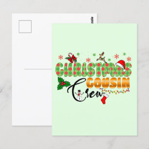 Eerste kerstneef Familie Reünie Briefkaart