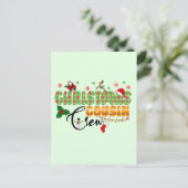 Eerste kerstneef Familie Reünie Briefkaart (Staand voorkant)