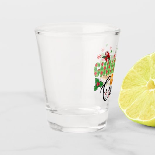 Eerste kerstneef Familie Reünie Shot Glas (Links)