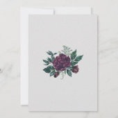 Eerste kerstopening Rustic Red Floral Kaart (Achterkant)