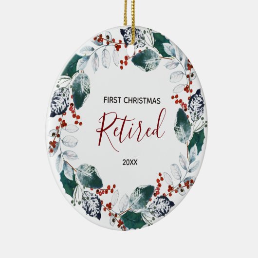 Eerste kerstOrnament in ruste Keramisch Ornament (Rechts)