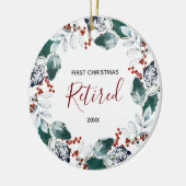 Eerste kerstOrnament in ruste Keramisch Ornament (Links)