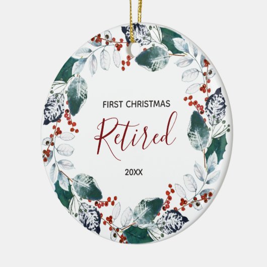 Eerste kerstOrnament in ruste Keramisch Ornament (Links)