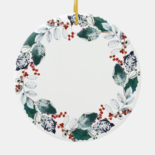 Eerste kerstOrnament in ruste Keramisch Ornament (Achterkant)