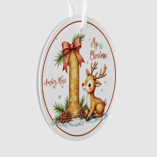 Eerste Kerstornament Ornament (voorkant)