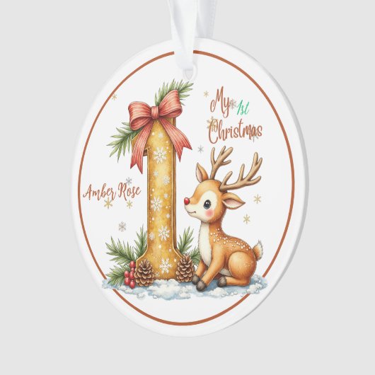 Eerste Kerstornament Ornament (voorkant)