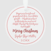 Eerste Kerstornament Ornament (achterkant)