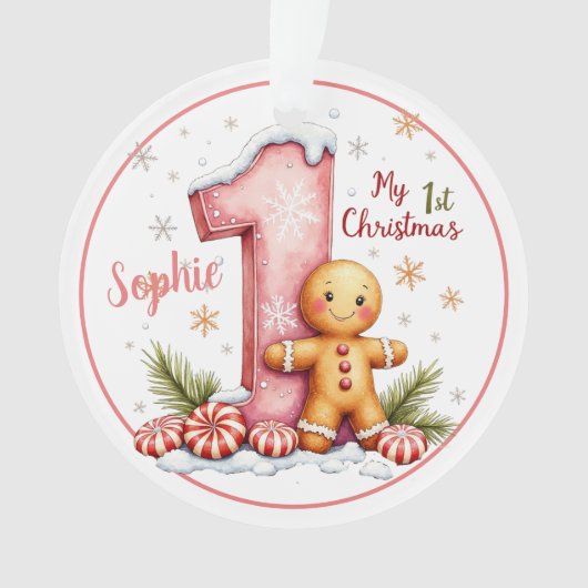 Eerste Kerstornament Ornament (voorkant)