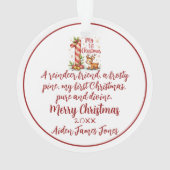 Eerste Kerstornament Ornament (achterkant)