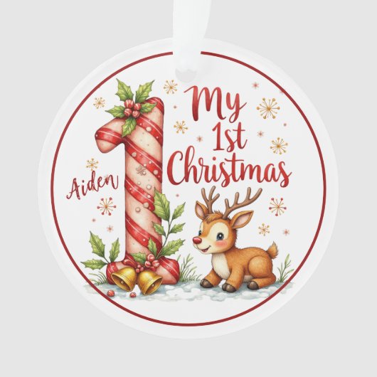 Eerste Kerstornament Ornament (voorkant)