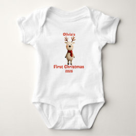Eerste kerstOrnament van gepersonaliseerde Baby Romper