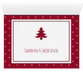 Eerste kerstpaar foto kerst Kaart (Binenzijde Horizontaal (Onderkant))