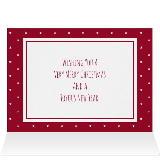 Eerste kerstpaar foto kerst Kaart (Binnen Horizontaal (Boven))