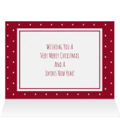 Eerste kerstpaar foto kerst Kaart (Binnen Horizontaal (Boven))