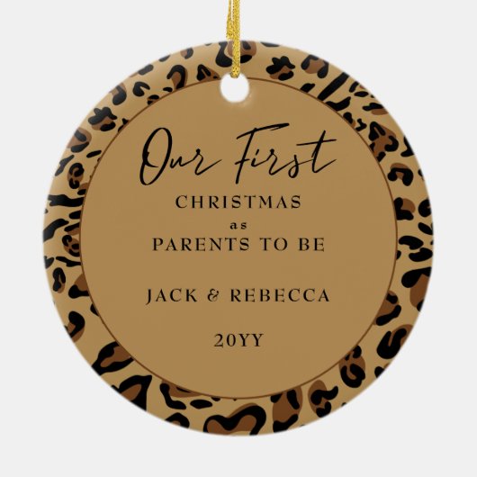 Eerste kerstparen die op de markt zijn keramisch ornament (Achterkant)