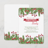 Eerste kerstpine en uitnodiging voor Berry's (Voorkant / Achterkant)