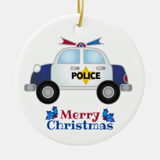 Eerste kerstpolitie 1 keramisch ornament