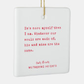 Eerste kerstschrijfmachine | Gepersonaliseerde tek Keramisch Ornament (Rechts)