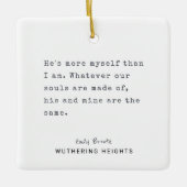 Eerste kerstschrijfmachine | Gepersonaliseerde tek Keramisch Ornament (Voorkant)