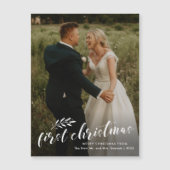 Eerste kerstscriptuur Huwelijksfotokaart Kerstkaar (Voorkant)