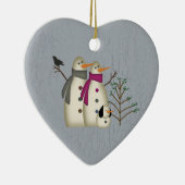 Eerste kerstsneeuwpaar en Ornament van de hond (Rechts)