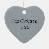 Eerste kerstsneeuwpaar en Ornament van de hond (Achterkant)