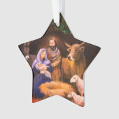 Eerste kerststal ornament (voorkant)