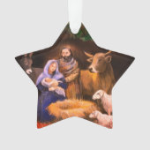 Eerste kerststal ornament (voorkant)
