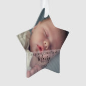 Eerste Kerstster Baby Foto's Vakantie Ornament (voorkant)