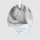 Eerste kersttante Nephew, gepersonaliseerd Ornamen Ornament (voorkant)